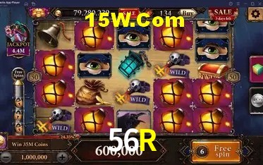 Tela de boas-vindas e lobby de jogos do aplicativo 56R